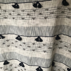 Stripe Tassel Handmade Throw